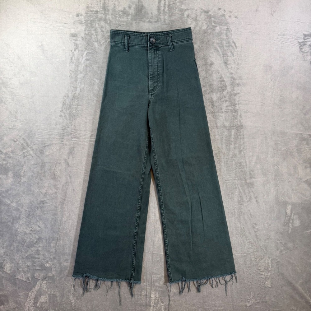 Zara Dark Teal Wide Leg Jeans